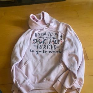 Dog mom pink sweatshirt